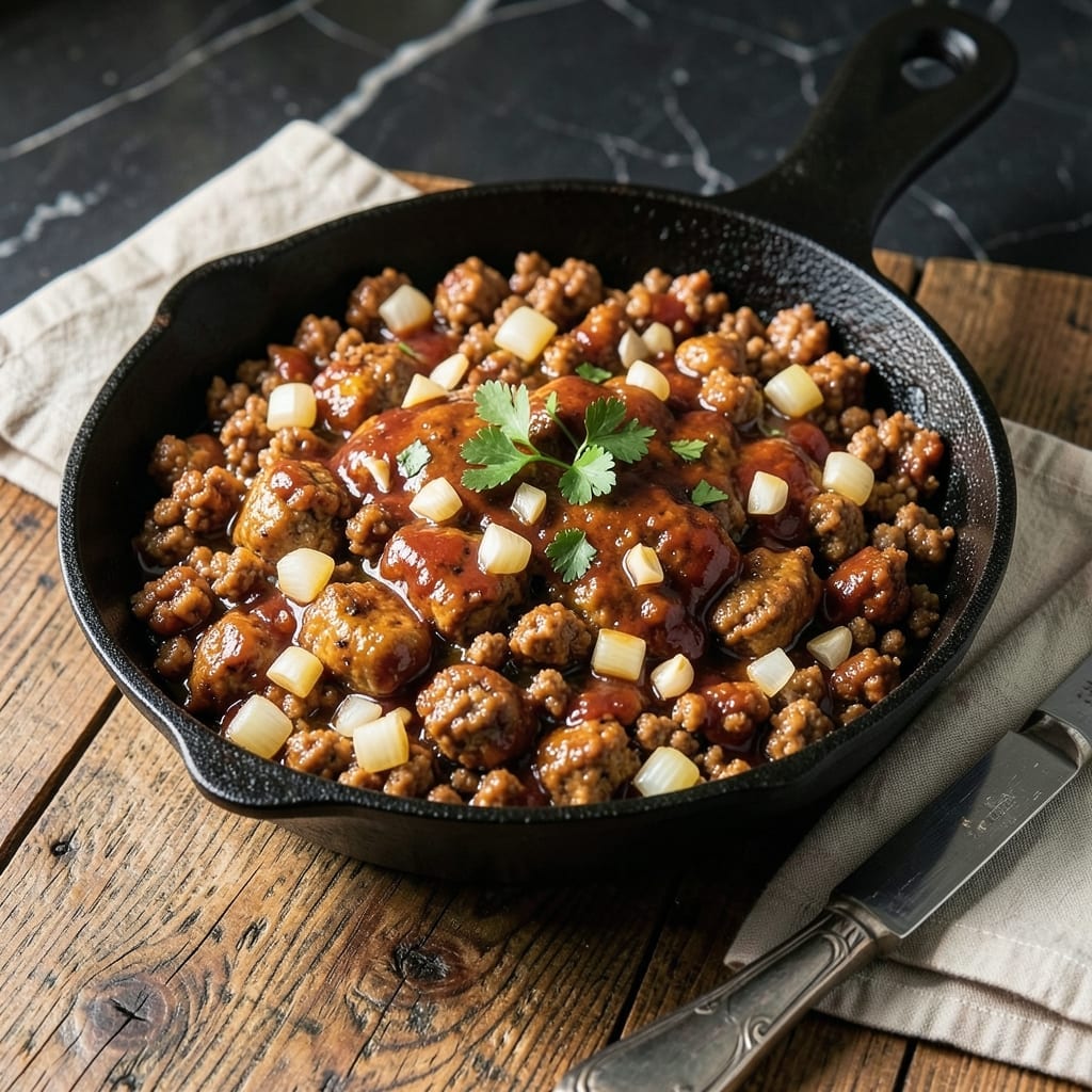Ground Turkey Barbecue Recipe: Smoky Sweetness in a Skillet