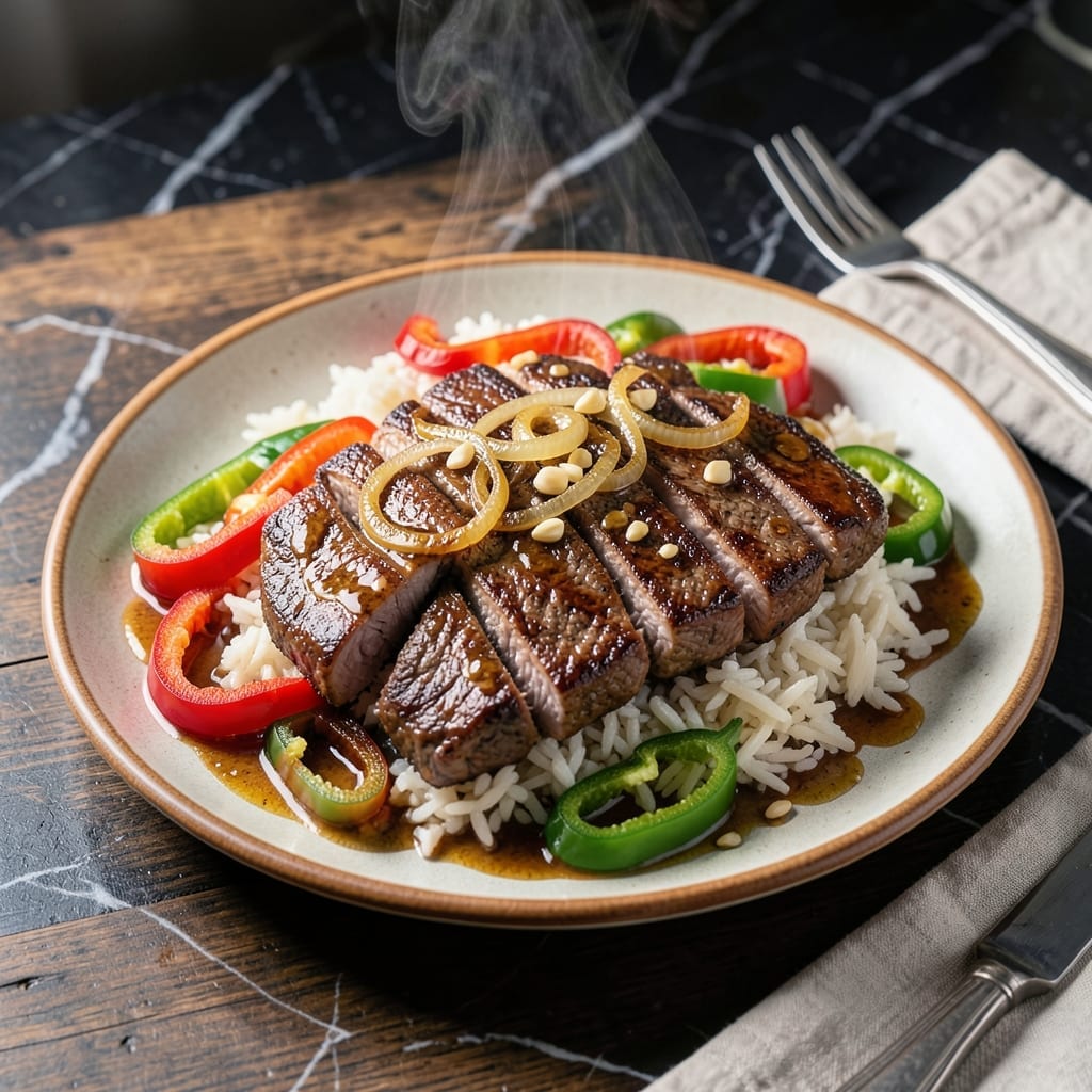 Old Fashioned Pepper Steak Recipe With Rice: Classic Wok-Tossed Beef and Peppers Old Fashioned Pepper Steak Recipe With Rice: Classic Wok-Tossed Beef and Peppers