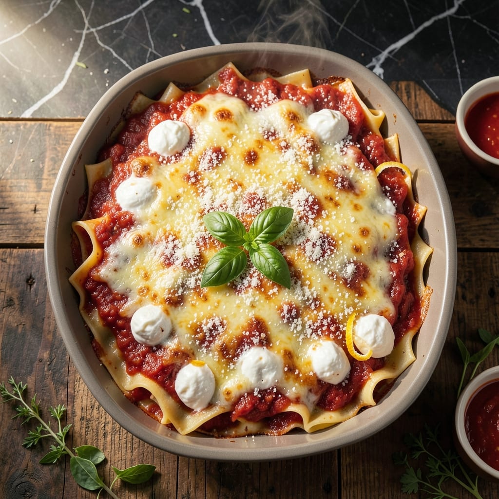 Easy Cheese Lasagna Recipe No Cook Noodles: Layered Cheese Lovers Dream