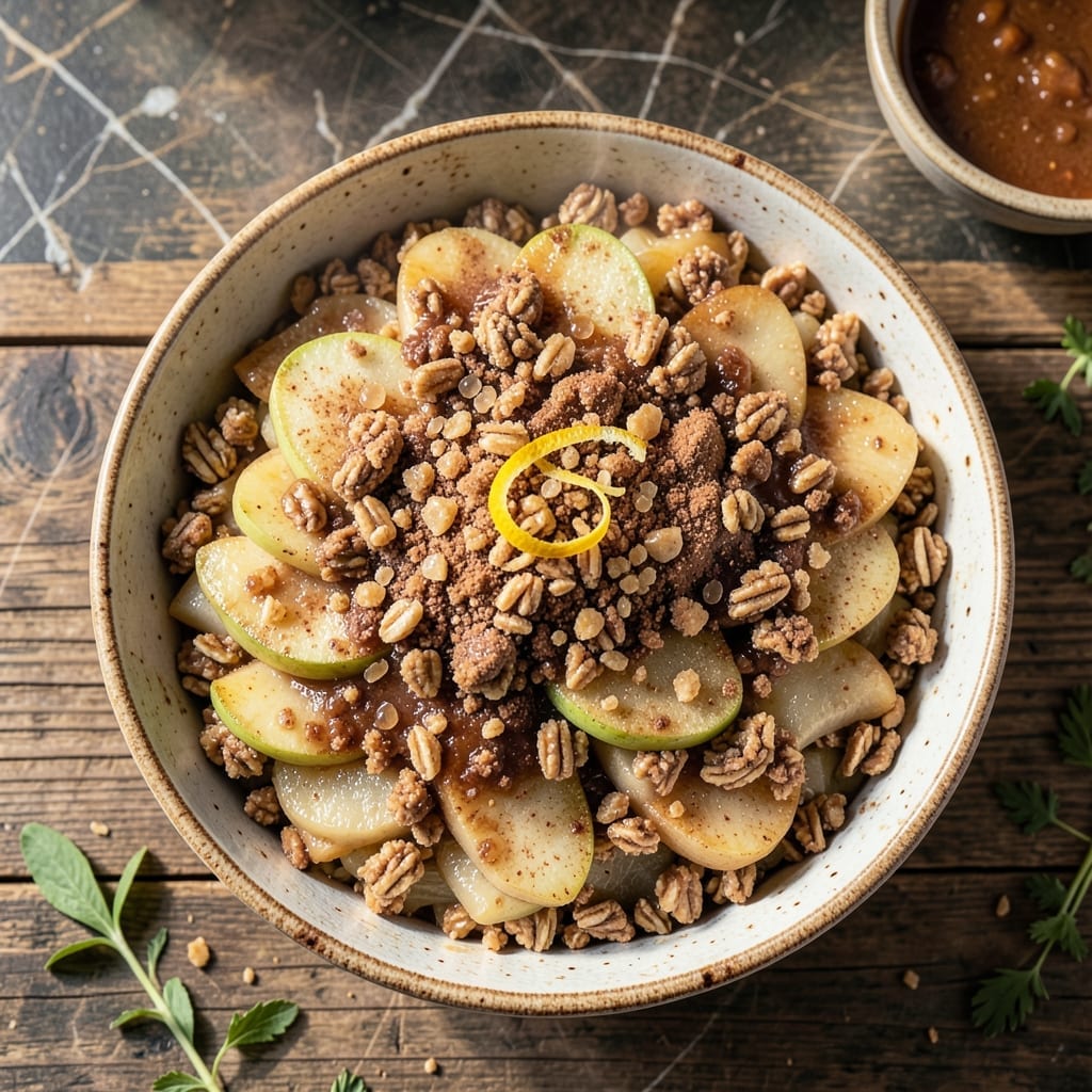 Crisp Recipe for Apple Crisp: Buttery Oat Topping With Cinnamon-Spiced Apples