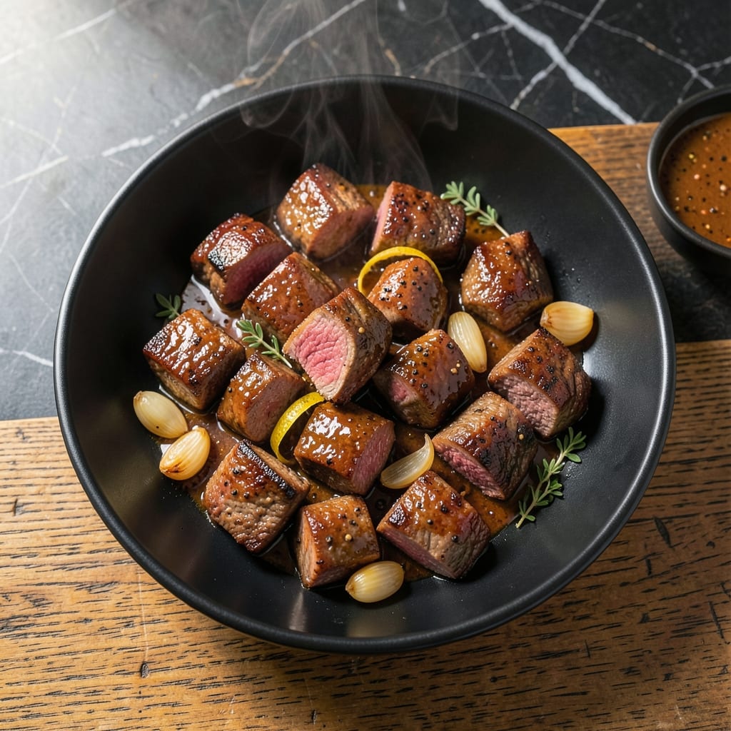 Garlic Steak Bites Recipe Air Fryer: Juicy Morsels With Crispy Edges