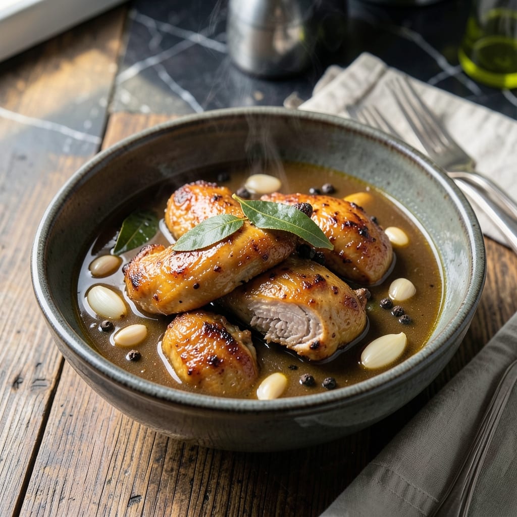 Chicken Adobo Recipe Filipino Style: Tangy Vinegar and Soy Braised Chicken