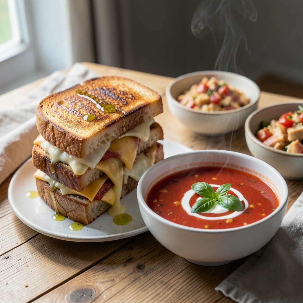 Grilled Cheese Sandwich and Tomato Soup Recipe: Classic Pairing for Cold Days Grilled Cheese Sandwich and Tomato Soup Recipe: Classic Pairing for Cold Days