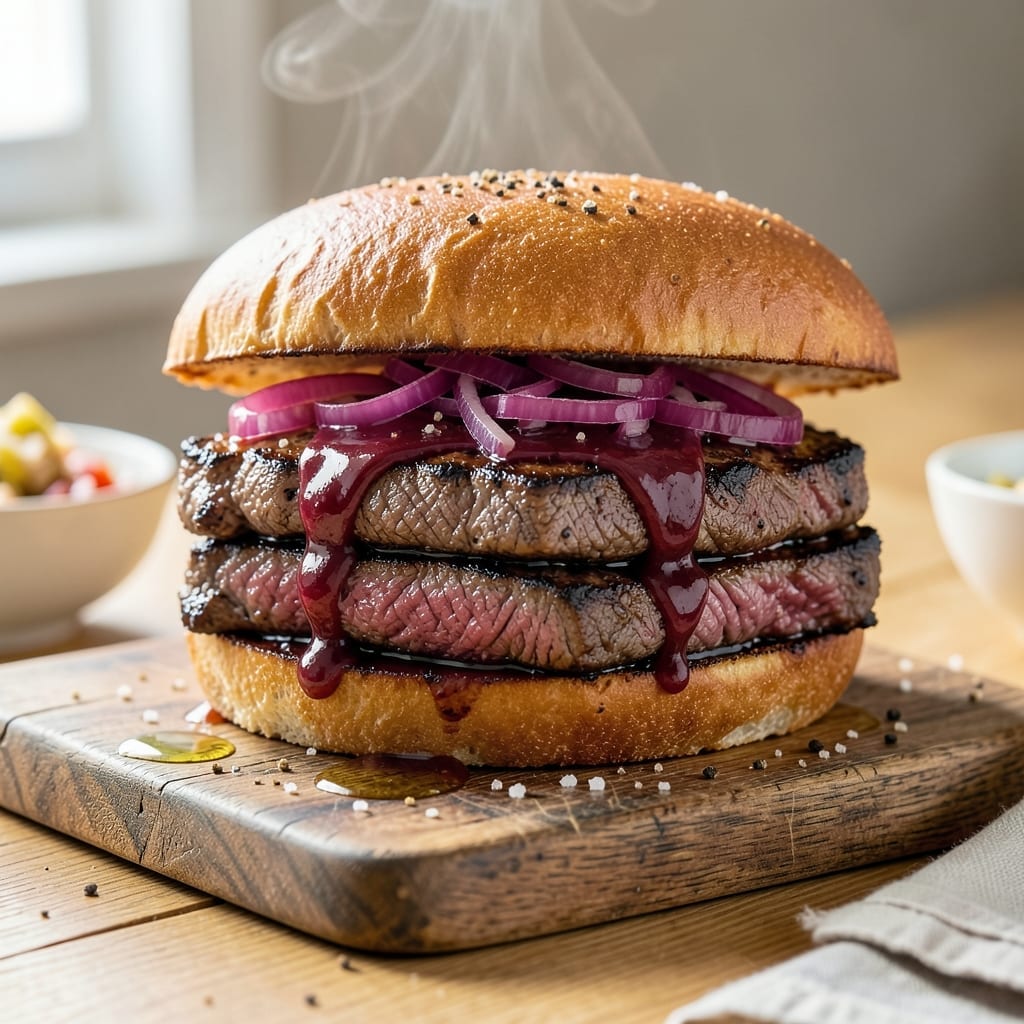 Barbecue Steak Sandwich Recipe: Smoky Char With Juicy Slices