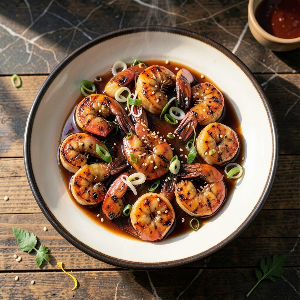 Grilled Teriyaki Shrimp Recipe: Sweet Glaze and Charred Edges