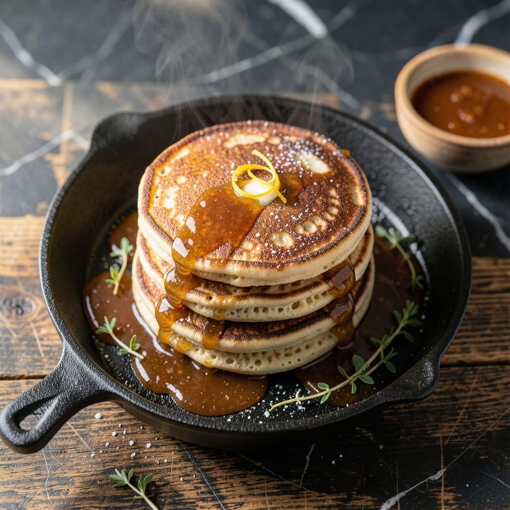 Snooze Pancake Recipe: Pineapple Upside-Down Fluffy Stacks