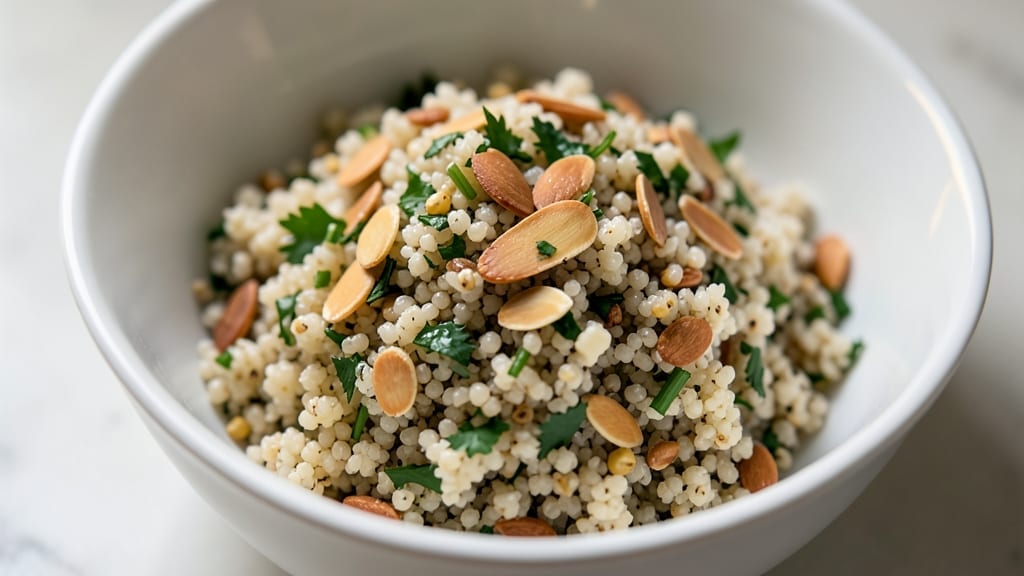Garlic-Herb Quinoa Pilaf