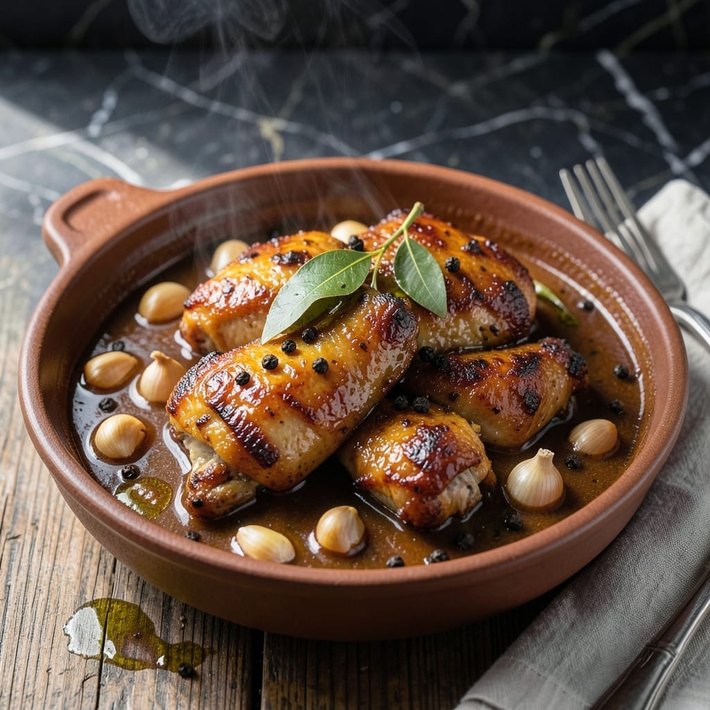 Chicken Recipe Filipino Recipe: Adobo-Style Savory Tang With Garlic