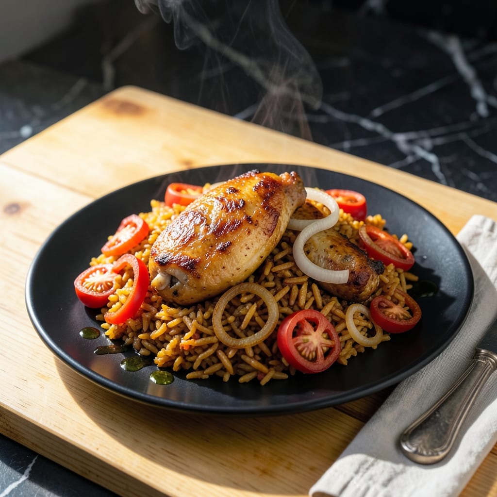 Ghana Jollof Rice Recipe With Chicken: One-Pot West African Feast