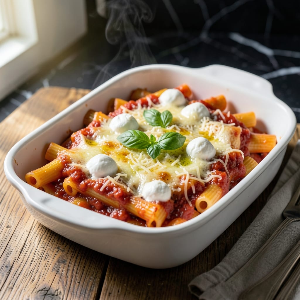 Italian Baked Ziti Recipe No Meat: Cheesy Layers With Marinara Depth Italian Baked Ziti Recipe No Meat: Cheesy Layers With Marinara Depth