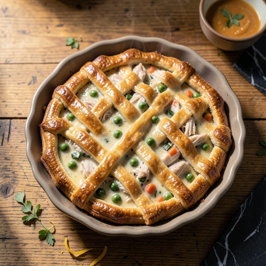 Homemade Chicken Pot Pie Recipe With Cream Of Chicken Soup: Flaky Crust and Savory Filling