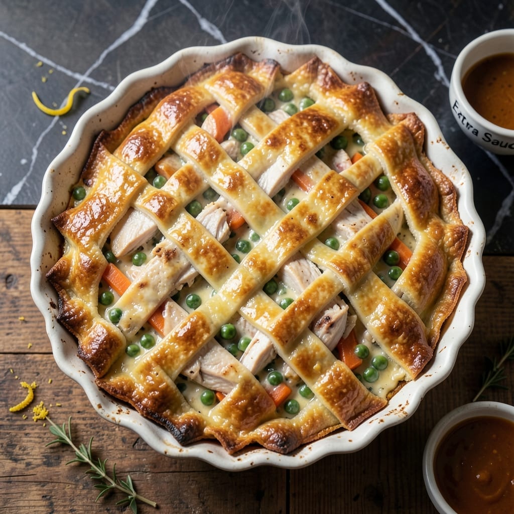 Homemade Chicken Pot Pie Recipe Paula Deen: Flaky Crust Over Hearty Filling