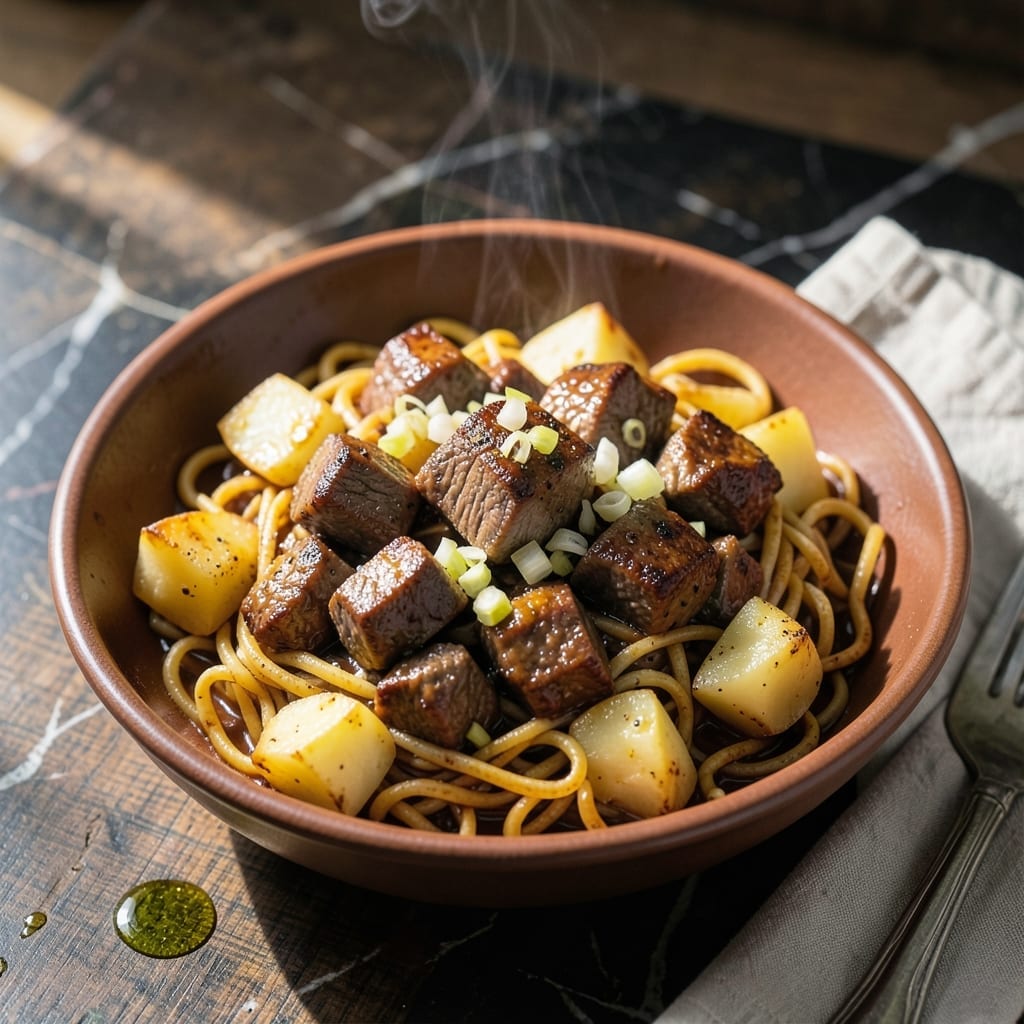 Fideo Recipe With Beef and Potatoes: One-Pot Mexican-Style Stew