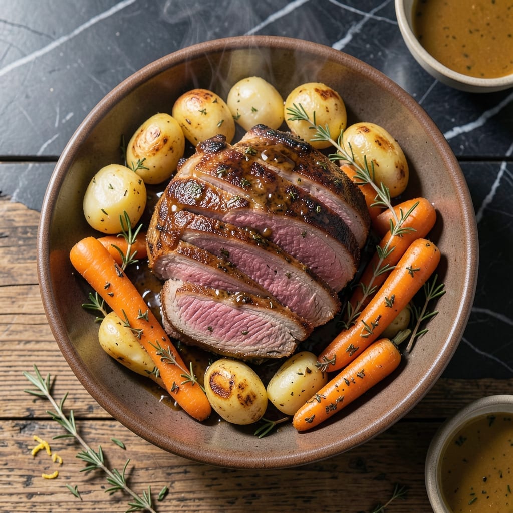 Eye Of Round Roast Recipe With Potatoes And Carrots: Sunday Dinner in One Pan