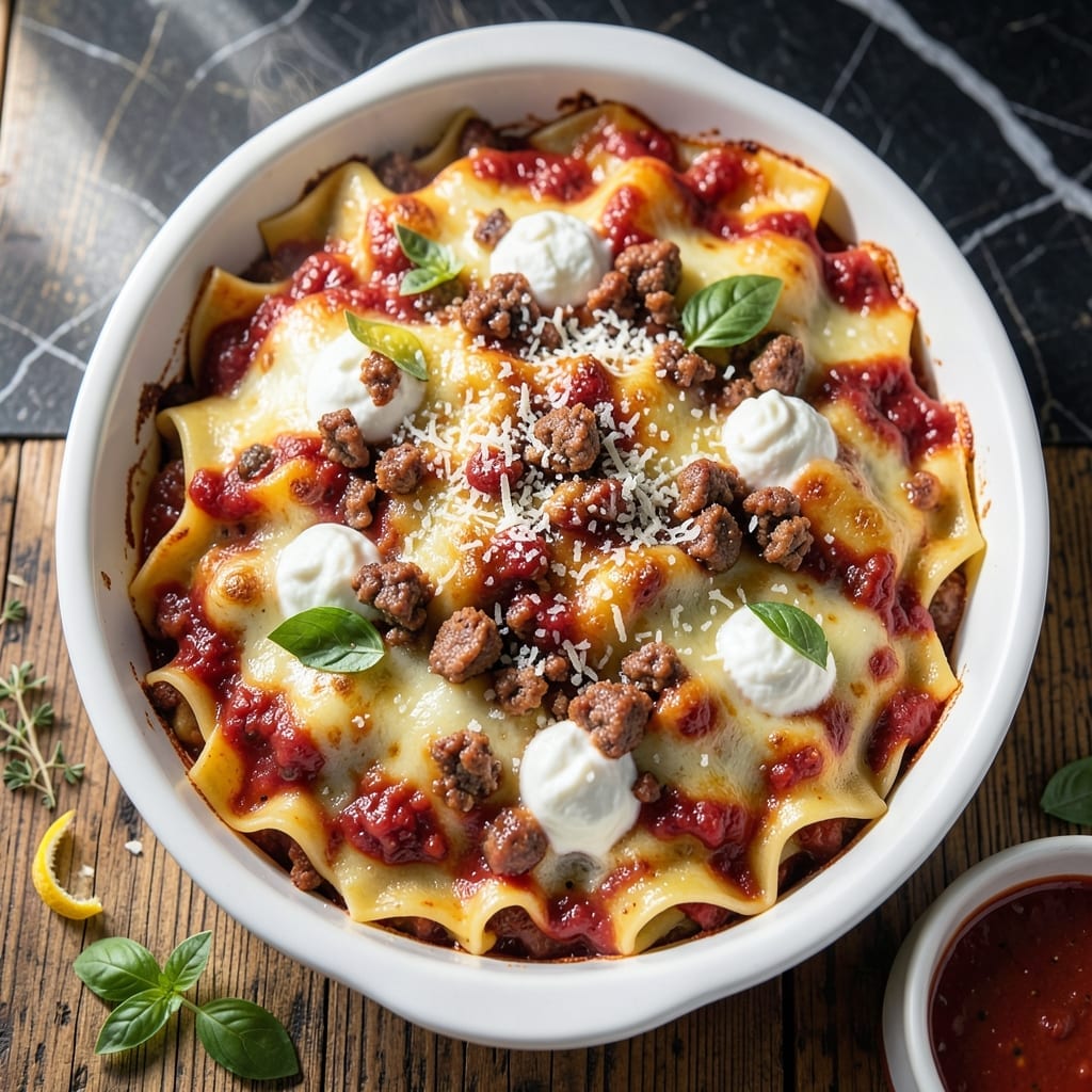 Lasagna Recipe With Ricotta Cheese and Italian Sausage: Layered Bistro-Style Indulgence