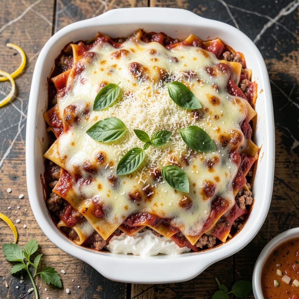 Lasagna Recipe Sausage Ground Beef: Meat-Loaded Italian Layers