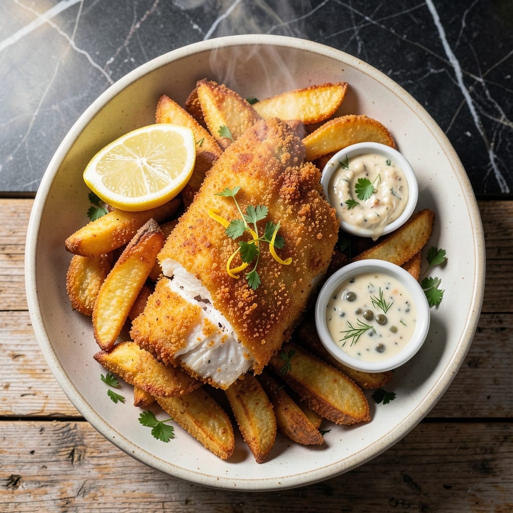 Fish and Chips Recipe Without Deep Frying: Air Fryer Crispy Perfection