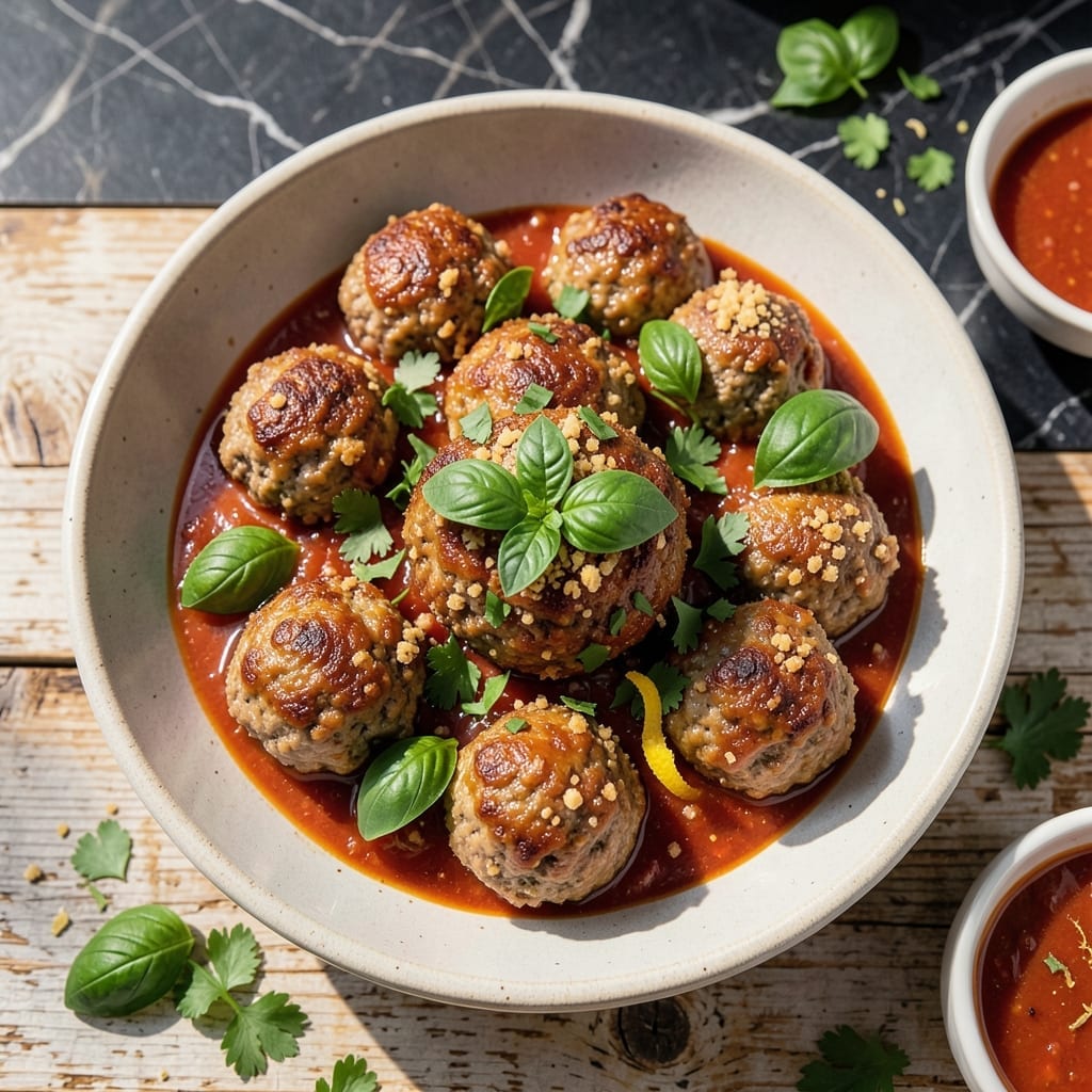 Italian Meatball Recipe No Pork: Beef and Turkey Blend With Herb Infusion
