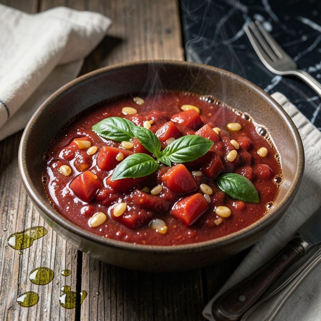 Spaghetti Sauce Recipe With Diced Tomatoes: Fresh Basil and Garlic Infusion