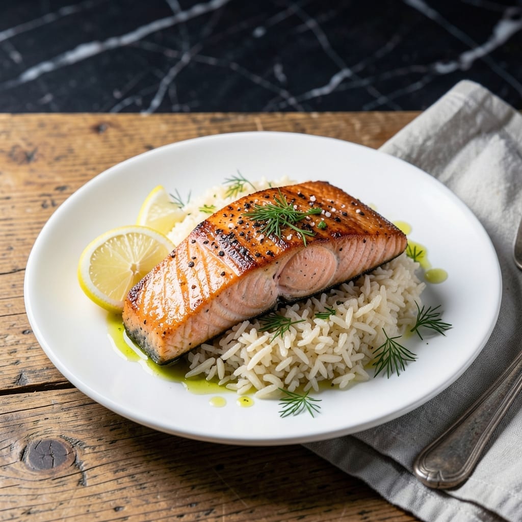 Salmon and Jasmine Rice Recipe: Flaky Fish With Fragrant Long Grain