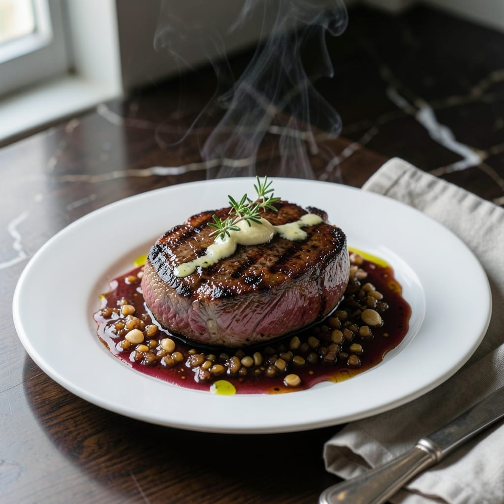 Steak Sauce Recipe for Filet Mignon: Bold Red Wine Reduction With Herbs
