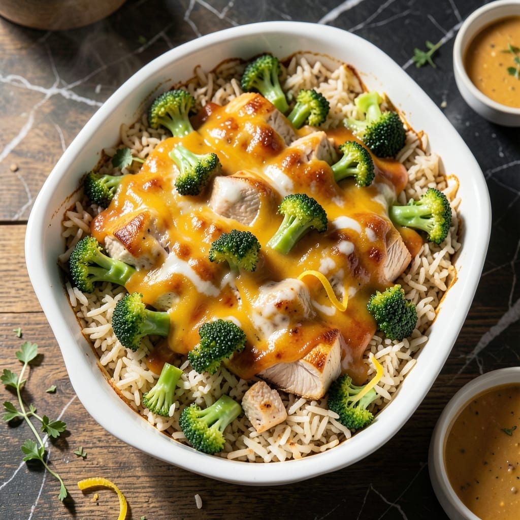 Recipe For Broccoli Rice Casserole With Chicken: Cheesy Bake with Hidden Veggies