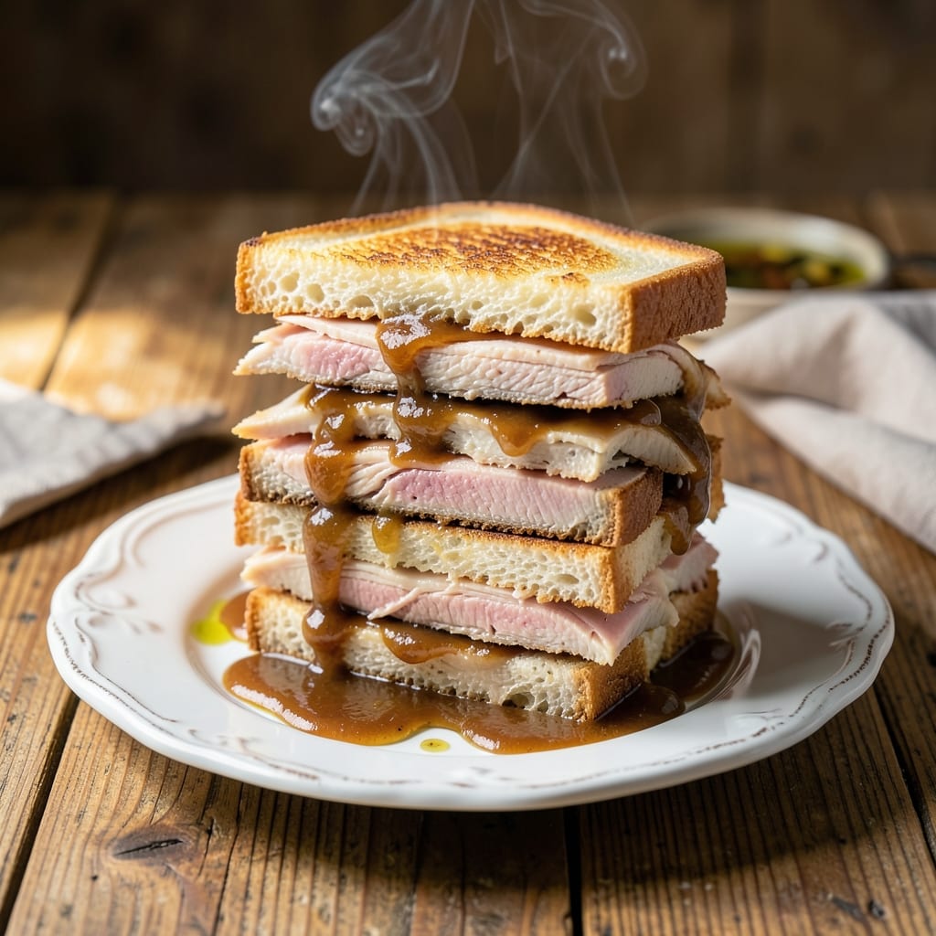 Recipe for Hot Turkey Sandwiches: Open-Faced Comfort With Creamy Gravy