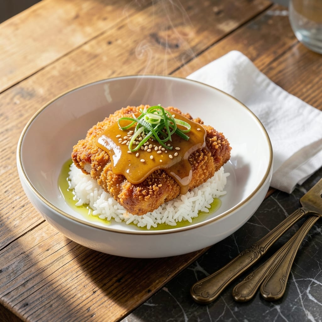 Recipe Chicken Katsu Don: Crispy Cutlet Over Rice Bowl