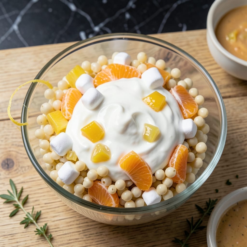 Frog Eye Salad Recipe With Cool Whip: Nostalgic Marshmallow and Pasta Delight