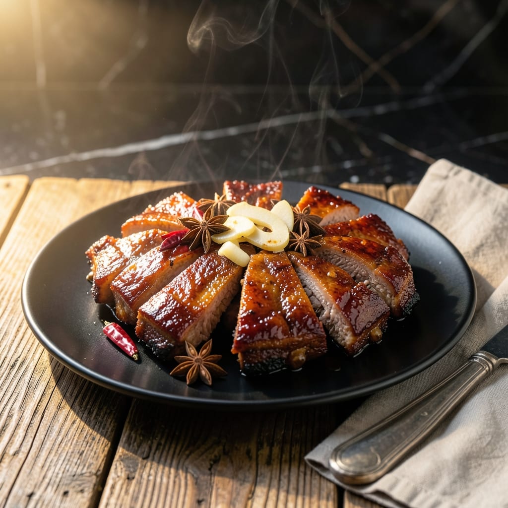 Braised Pork Ribs Recipe Chinese: Sticky Hoisin-Glazed and Fall-Off-The-Bone