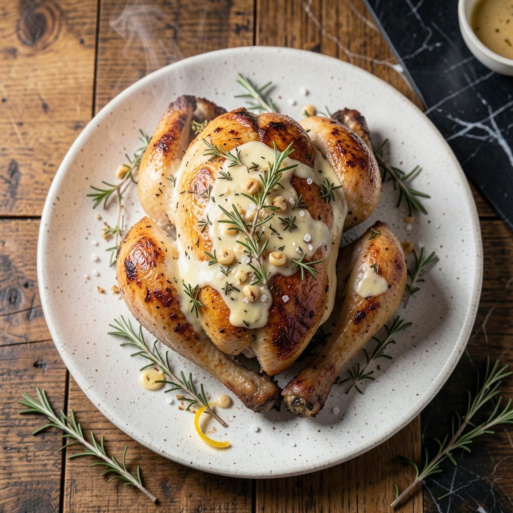 Deboned Whole Chicken Recipe: Oven-Roasted Juiciness With Herb Butter
