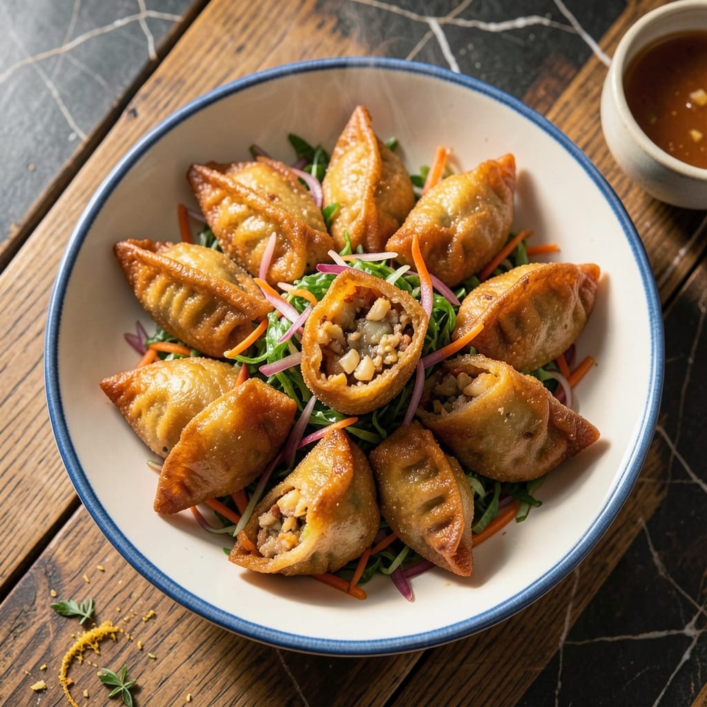 Fried Momos Recipe Veg: Crispy Nepalese Dumplings With Spiced Fillings