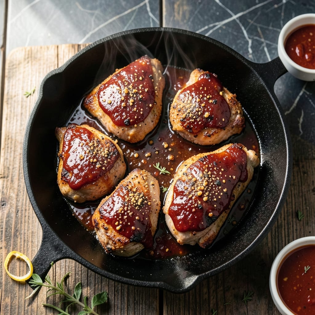 Baked Pork Chops With Barbecue Sauce Recipe: Smoky Glaze for Succulent Chops