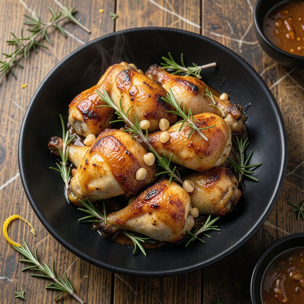 Recipe For Chicken Pieces Baked In Oven: Golden Brown Crust With Herb Aroma