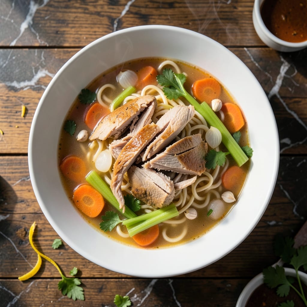 Chicken Noodle Soup Recipe With Egg Noodles: Homestyle Broth With Tender Bites