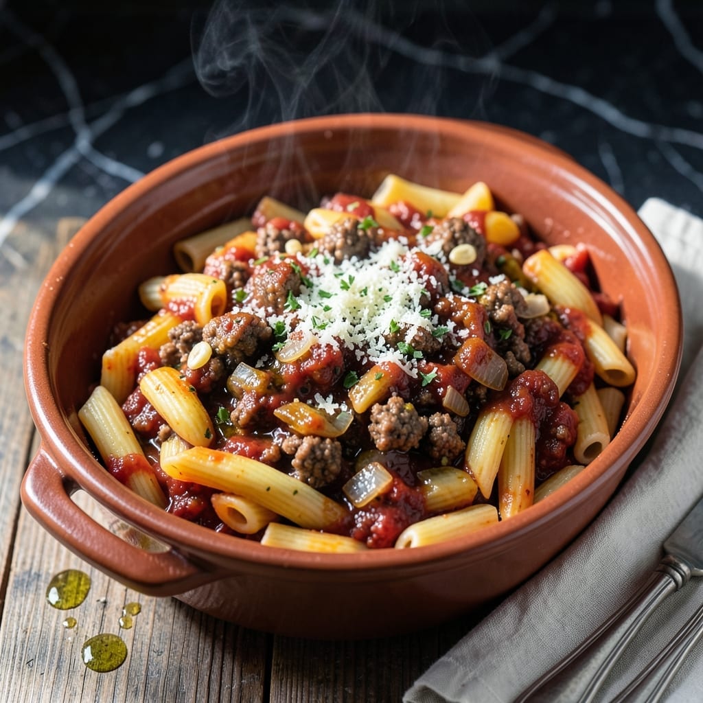 Crock Pot Rigatoni Recipe: Meaty Sauce and Al Dente Pasta Crock Pot Rigatoni Recipe: Meaty Sauce and Al Dente Pasta