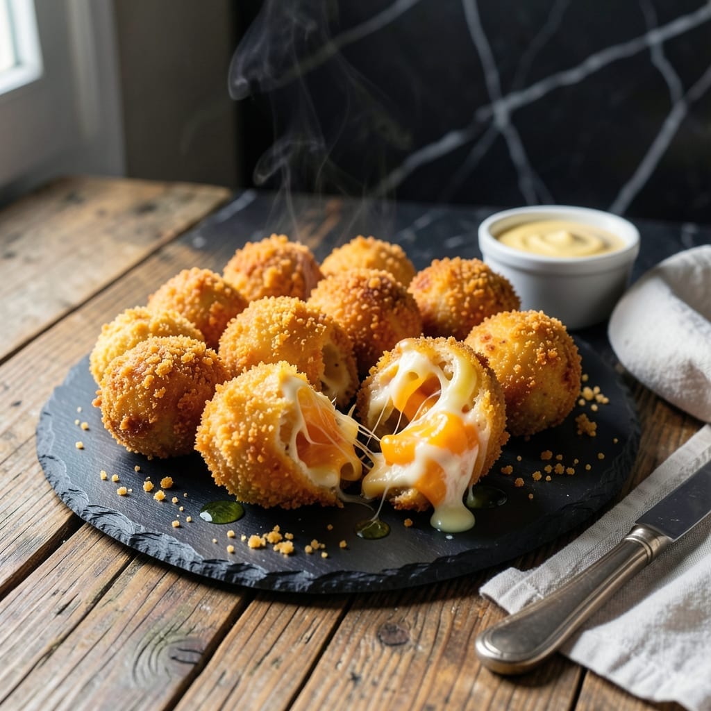 Recipe for Fried Macaroni and Cheese: Crispy Bites With Gooey Centers