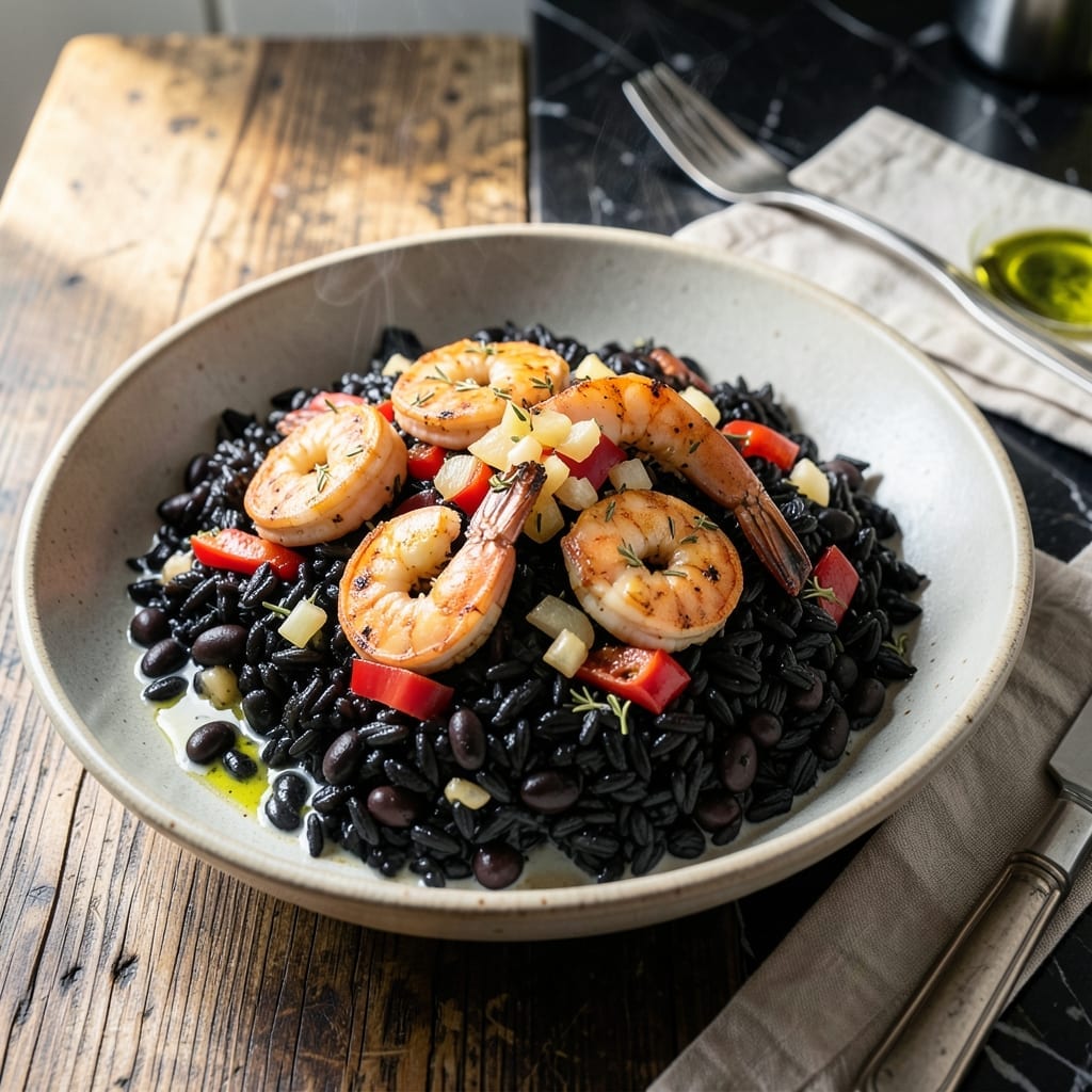 Haitian Black Rice Recipe With Shrimp: Island Spice in Every Bite Haitian Black Rice Recipe With Shrimp: Island Spice in Every Bite