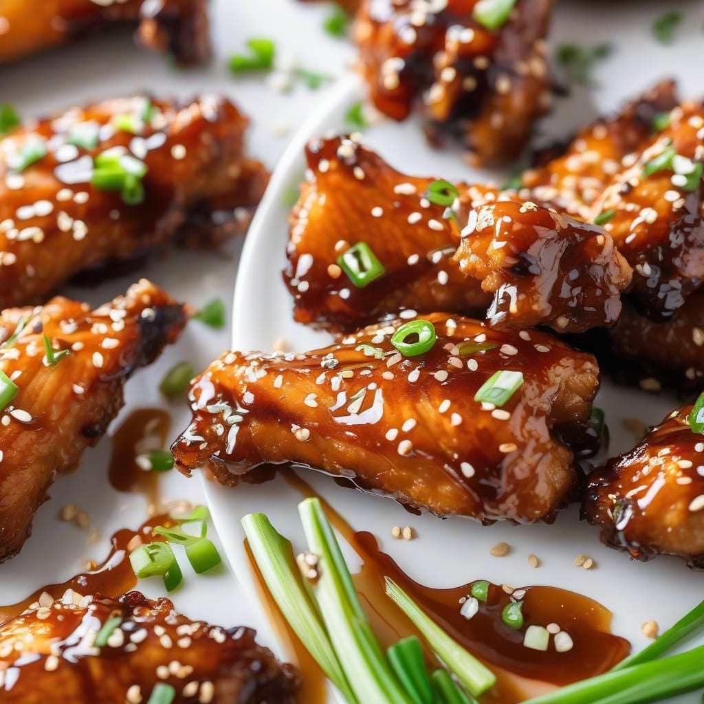 crispy honey garlic chicken wings