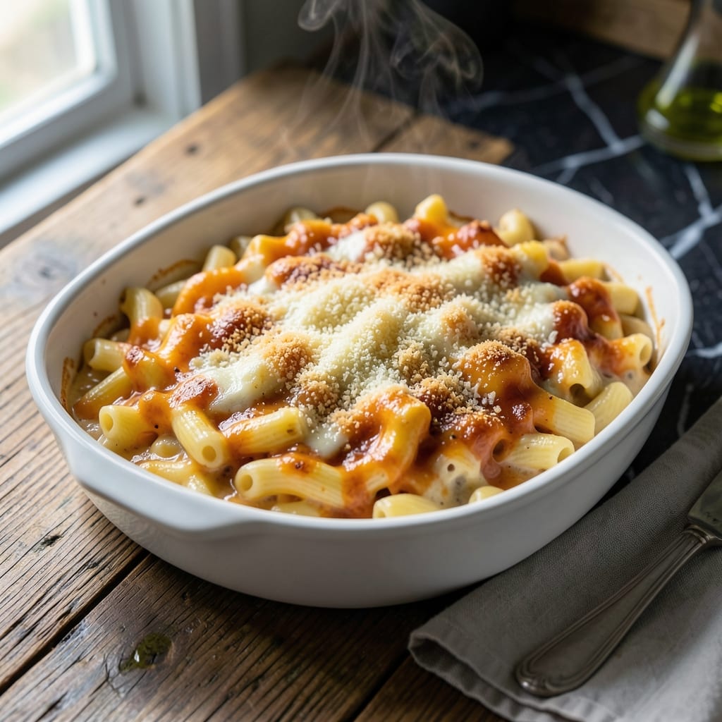Mac and Cheese Recipe With Parmesan Cheese: Ultra Creamy Three-Cheese Indulgence