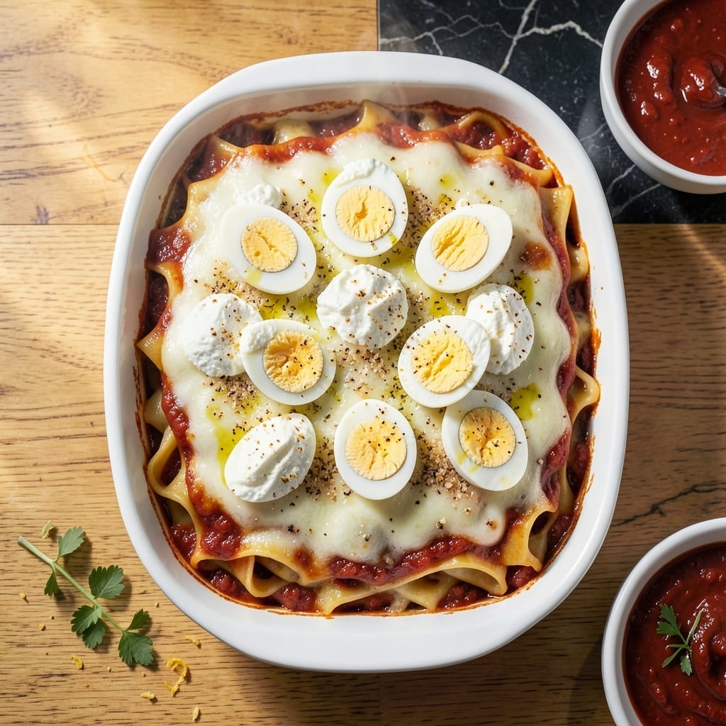 Lasagna Recipe With Hard Boiled Eggs: Breakfast Twist on Italian Layers