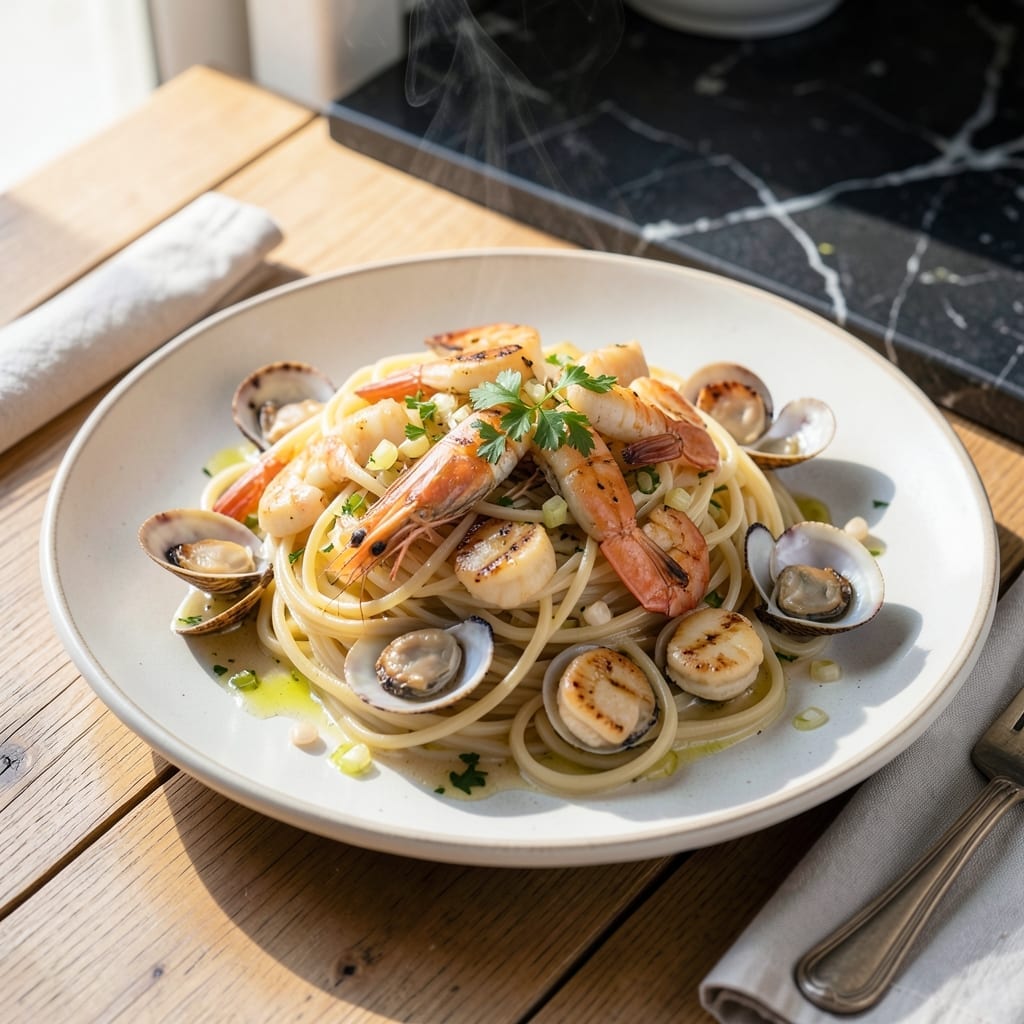 Italian Seafood Pasta Recipe White Wine: Linguine With Briny Depth