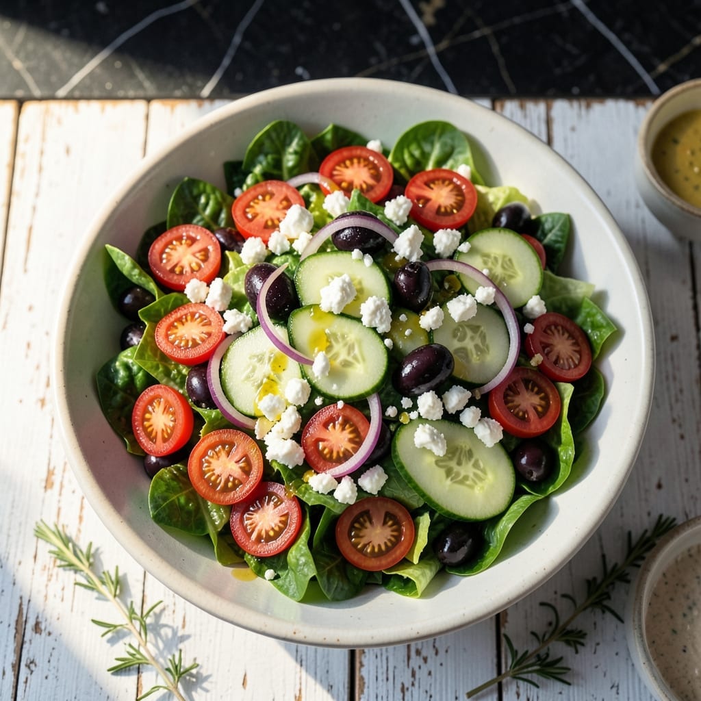 Greek Salad Recipe With Lettuce: Mediterranean Freshness in Every Bite