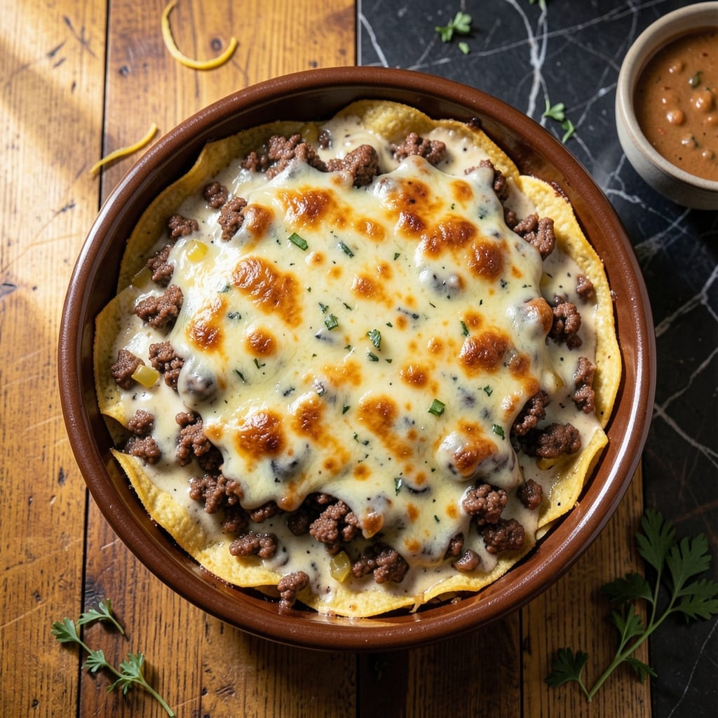 Enchilada Casserole Recipe With Cream Of Mushroom Soup: Layers Of Cheesy Tex-Mex Flavor