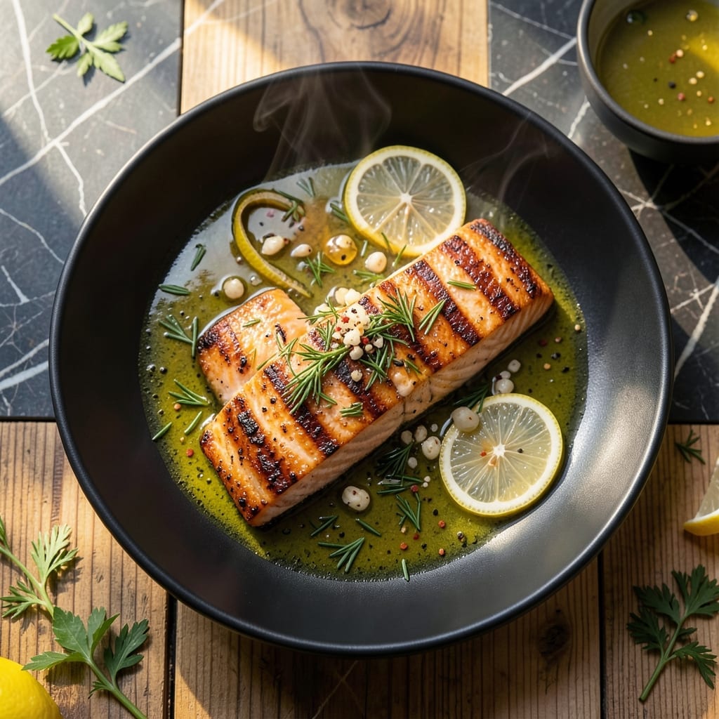 Grilled Salmon Recipe Lemon: Zesty Citrus Glaze and Flaky Perfection