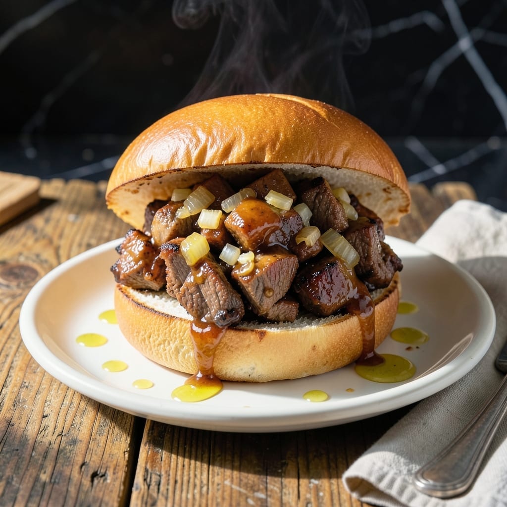 Barbecued Beef on a Bun Recipe: Smoky Tenderness in Every Bite