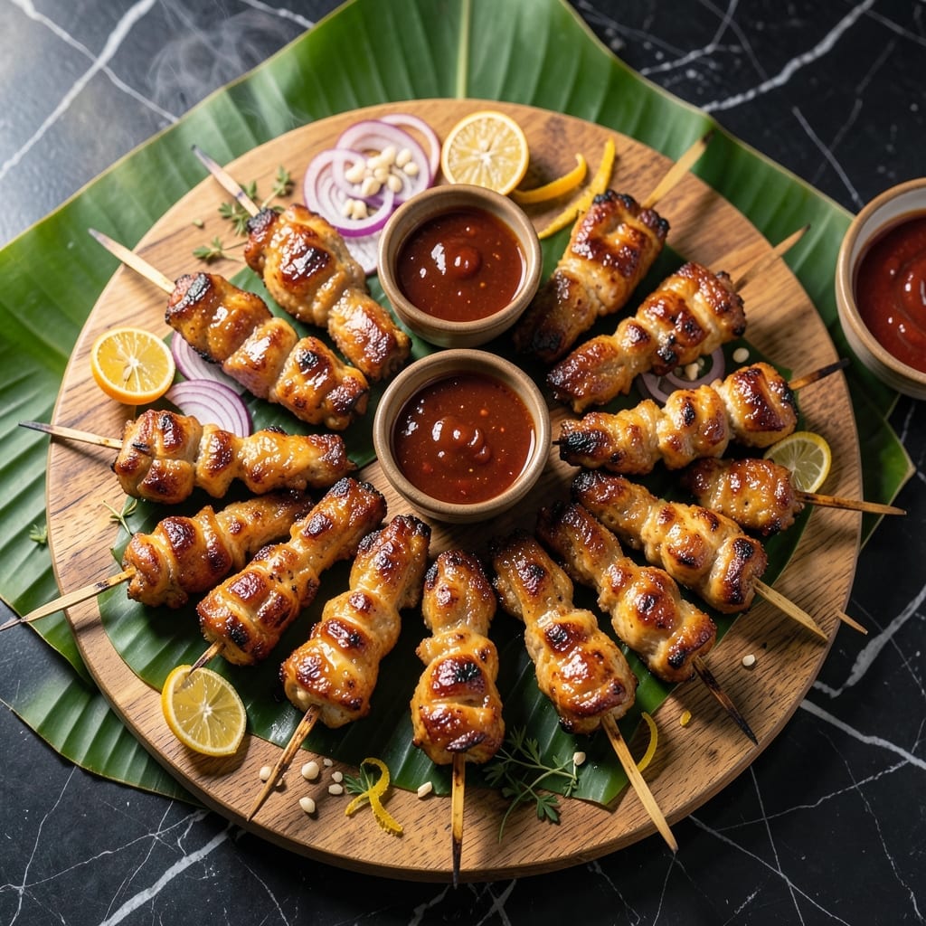 Filipino Chicken Barbecue Skewers Recipe: Charcoal-Grilled Sweet and Tangy Bites