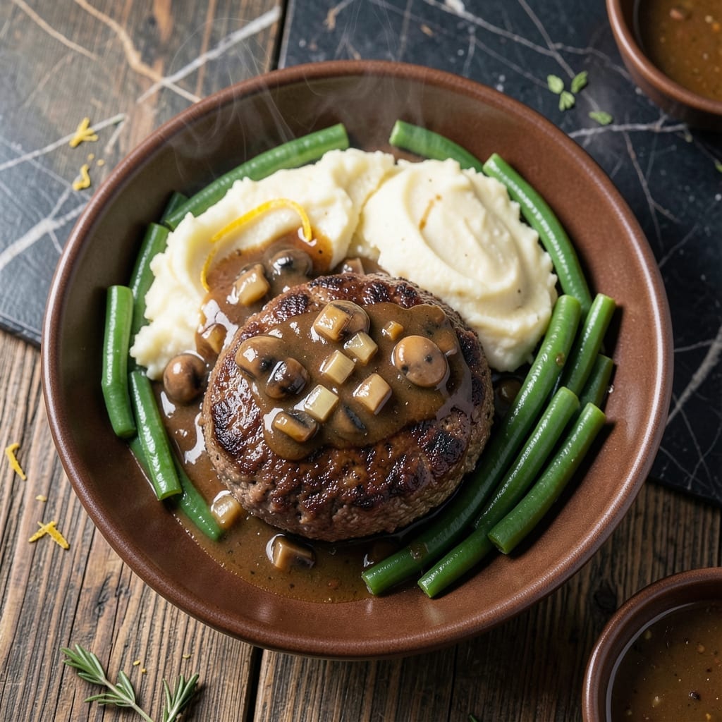 Salisbury Steak Recipe Without Breadcrumbs: Savory Patty With Rich Onion Gravy