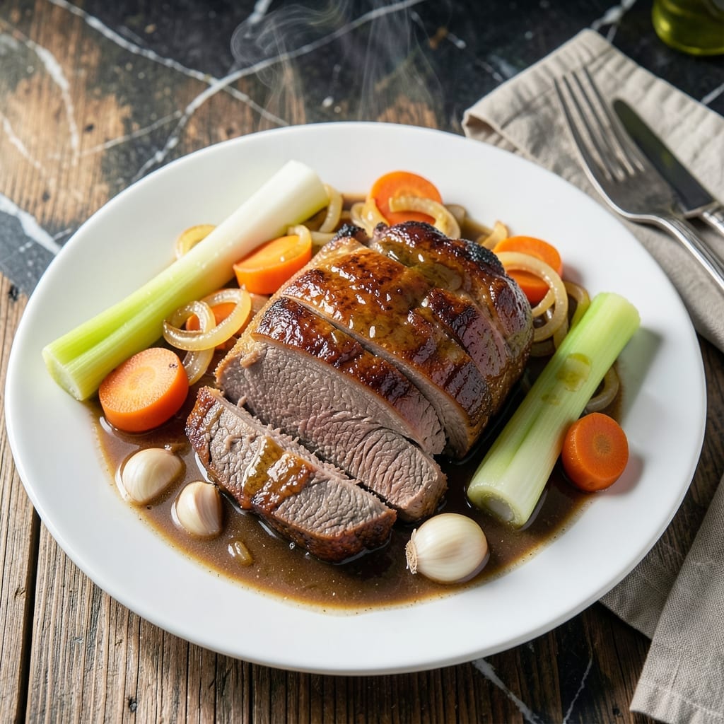 Pot Roast Crock Pot Recipe No Potatoes: Slow-Cooked Beef With Carrots and Celery