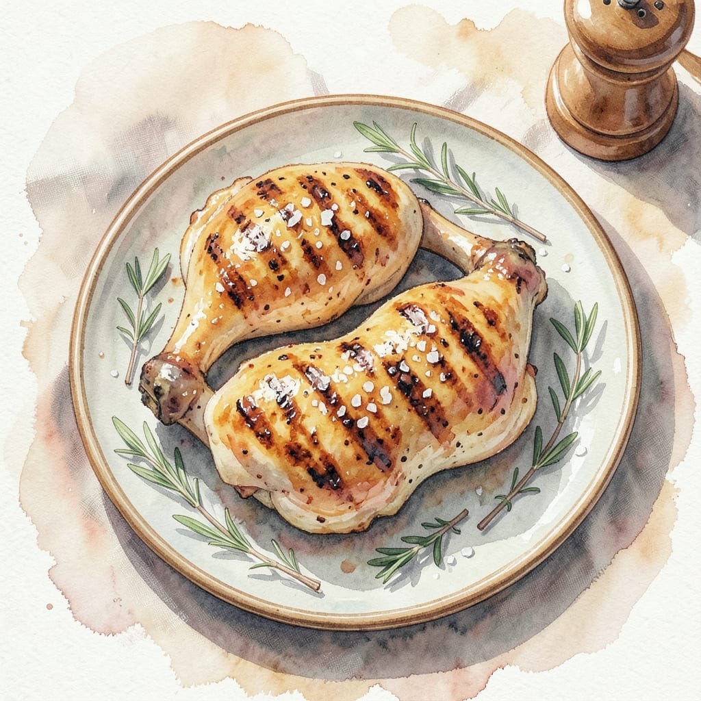 Recipe For Chicken Leg Quarters On The Grill: Charred Crust With Juicy Dark Meat